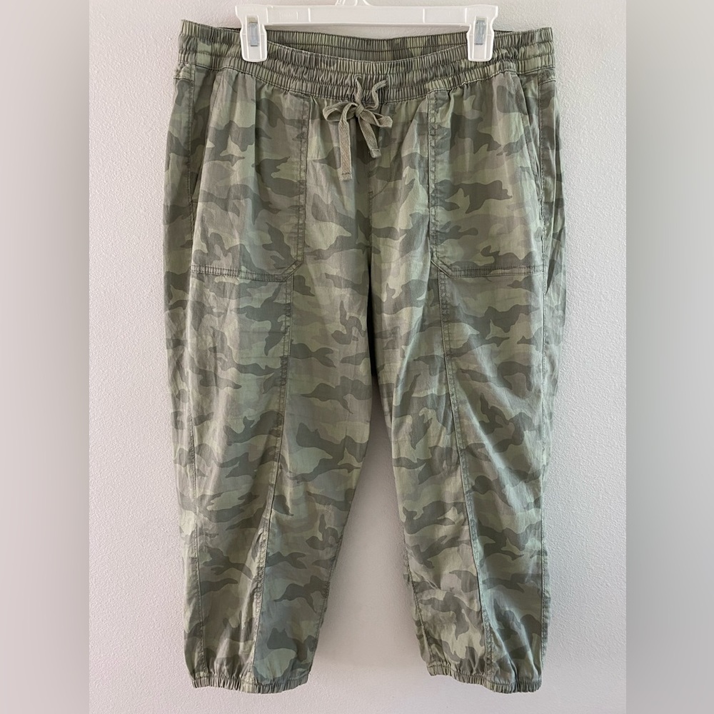 Lane Bryant Camo Joggers cotton linen blend size 14/16
